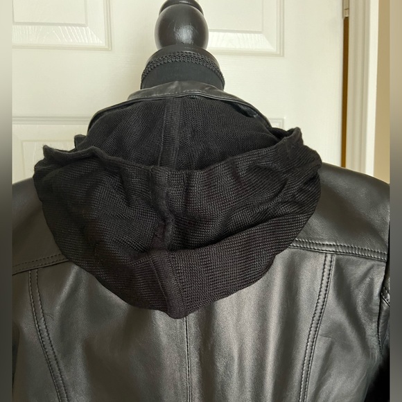 DANIER Black Italian Leather Jacket Size S - Picture 8 of 11